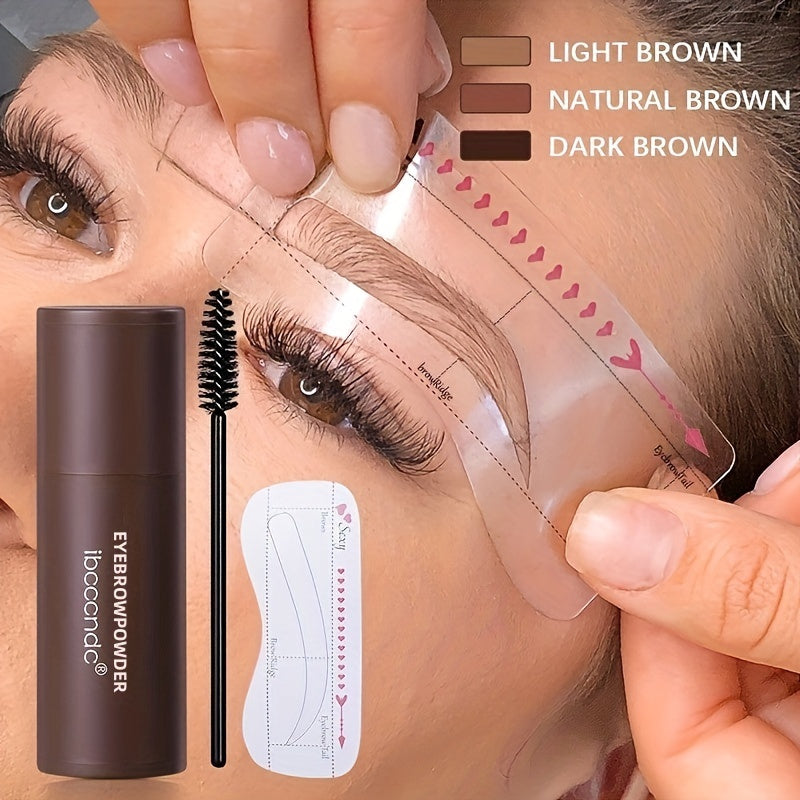 Effortless Beauty Brow Kit - Waterproof, Smudge-Proof Eyebrow Stamp - Long-Lasting, Reusable Stencil for Flawless Makeup Application